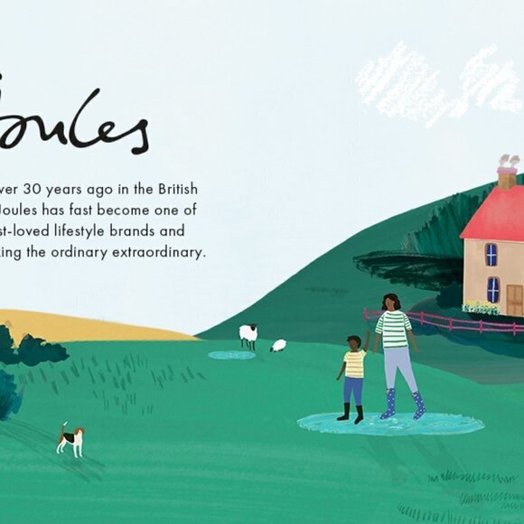 NWOB Joules Women's Molly Welly Boot Black Size 11 Dog Pattern - Picture 10 of 10